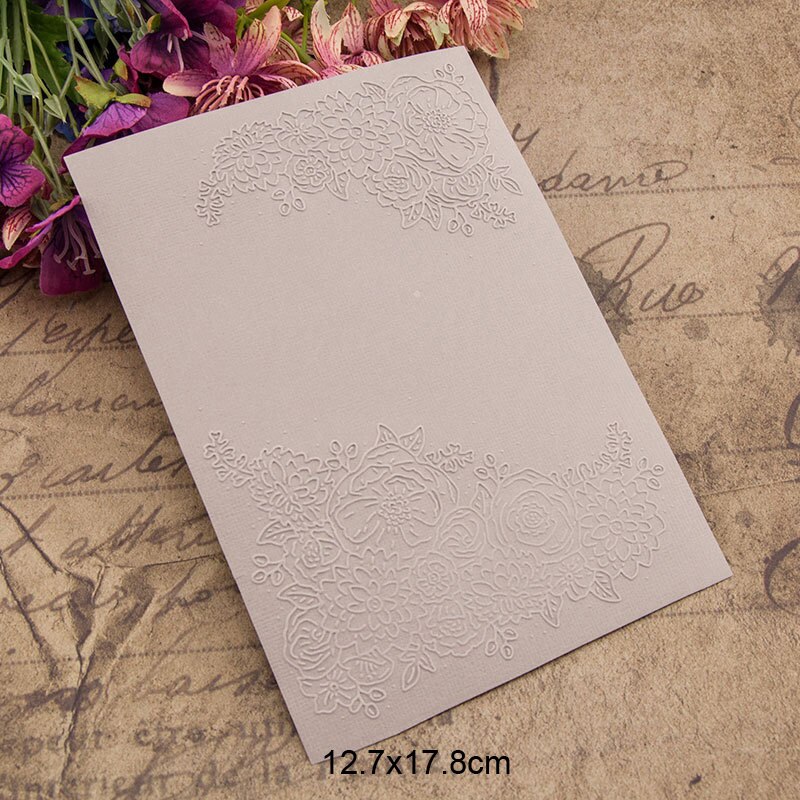 Flower Corner Textured Plastic Embossing Folders for card making Template Dies Scrapbooking Paper Craft Supplies embosser