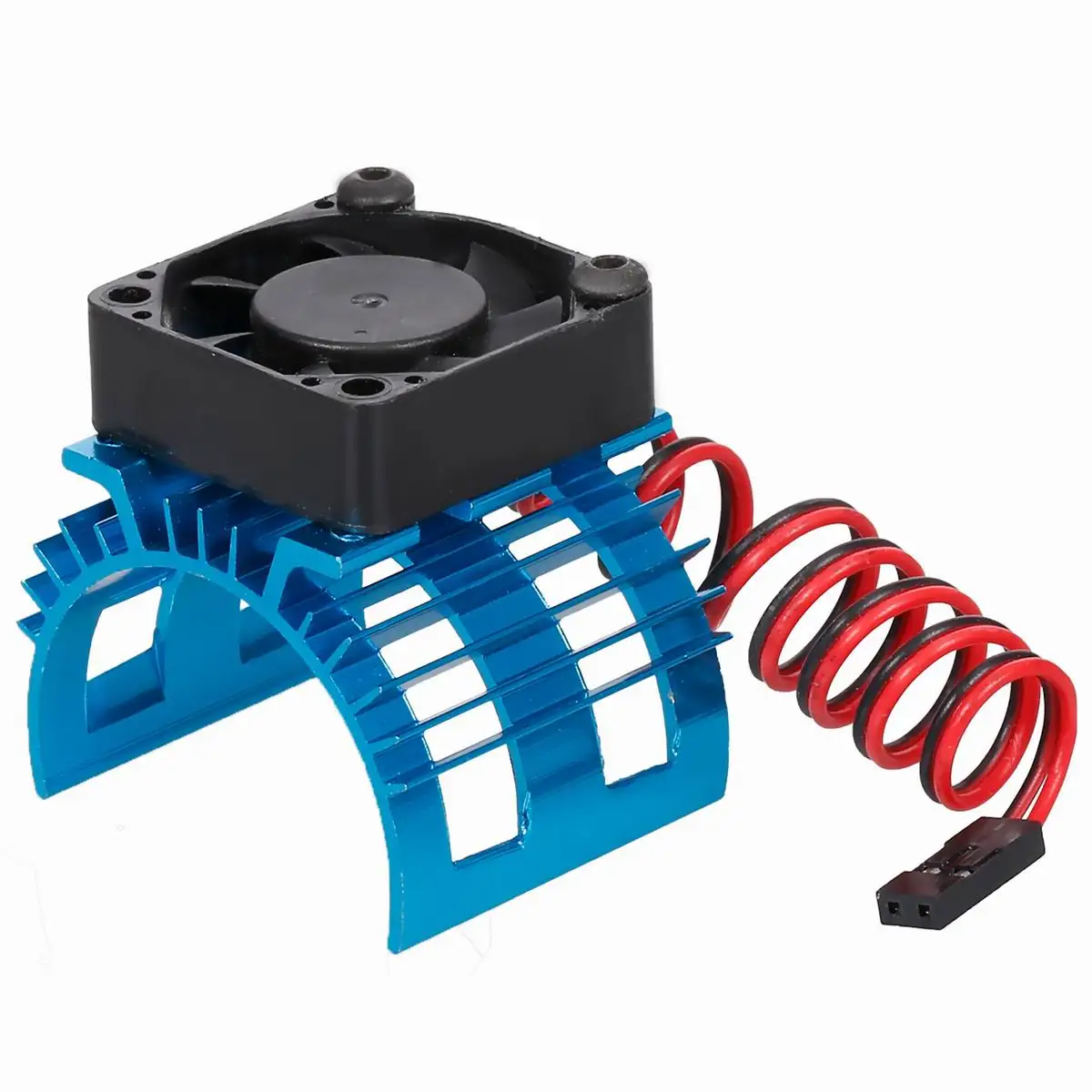 NOWY Super bezszczotkowy radiator silnika + wentylator chłodzący 540 550 3650 3674 Rozmiar dla samochodu Rc: Niebieski