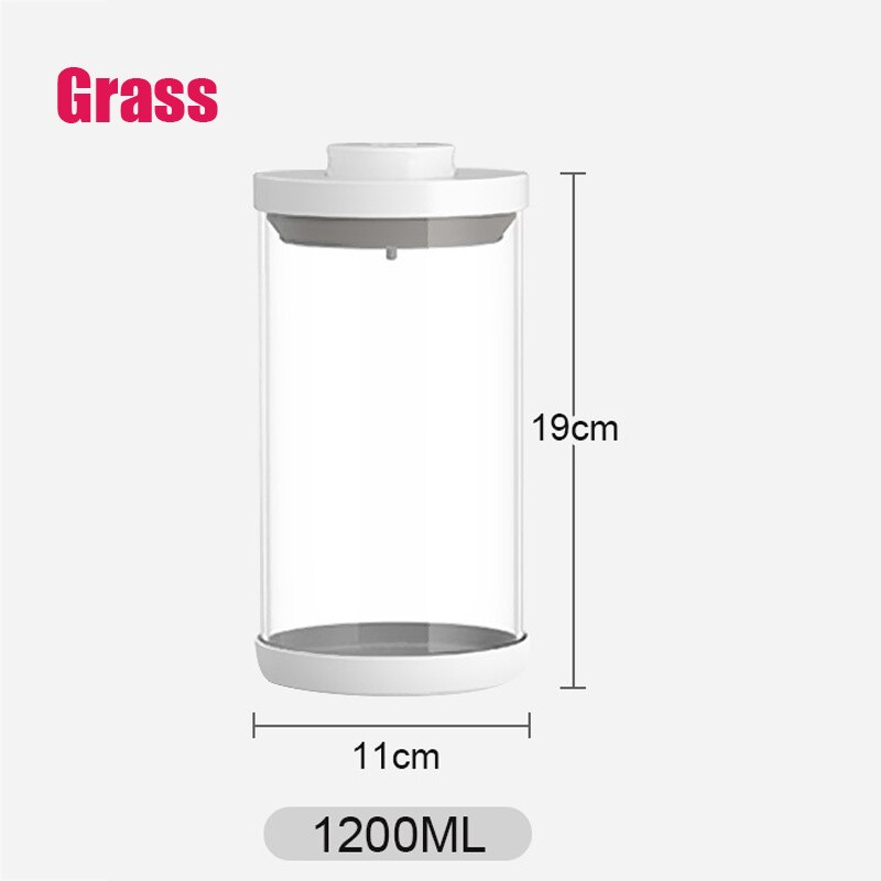 Large Capacity Baby Milk Powder Portable Food Storage Box Infant Milk Powder Box Toddle Snacks Container Organizer Cereal Box: 1200ml Grass
