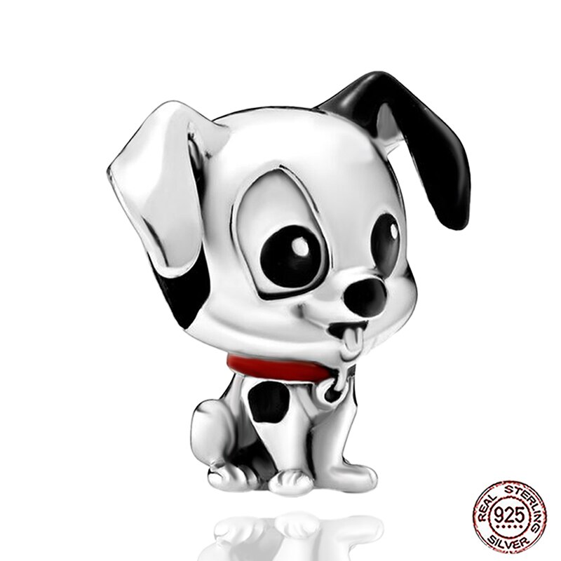 2020 nuovo Stile Animale FAI DA TE Cute Dog Pendenti E Ciondoli Branello Branelli di Fascino Del Braccialetto Delle Donne 925 Originale 925 Gioielli In Argento Sterling che fanno: PY0202