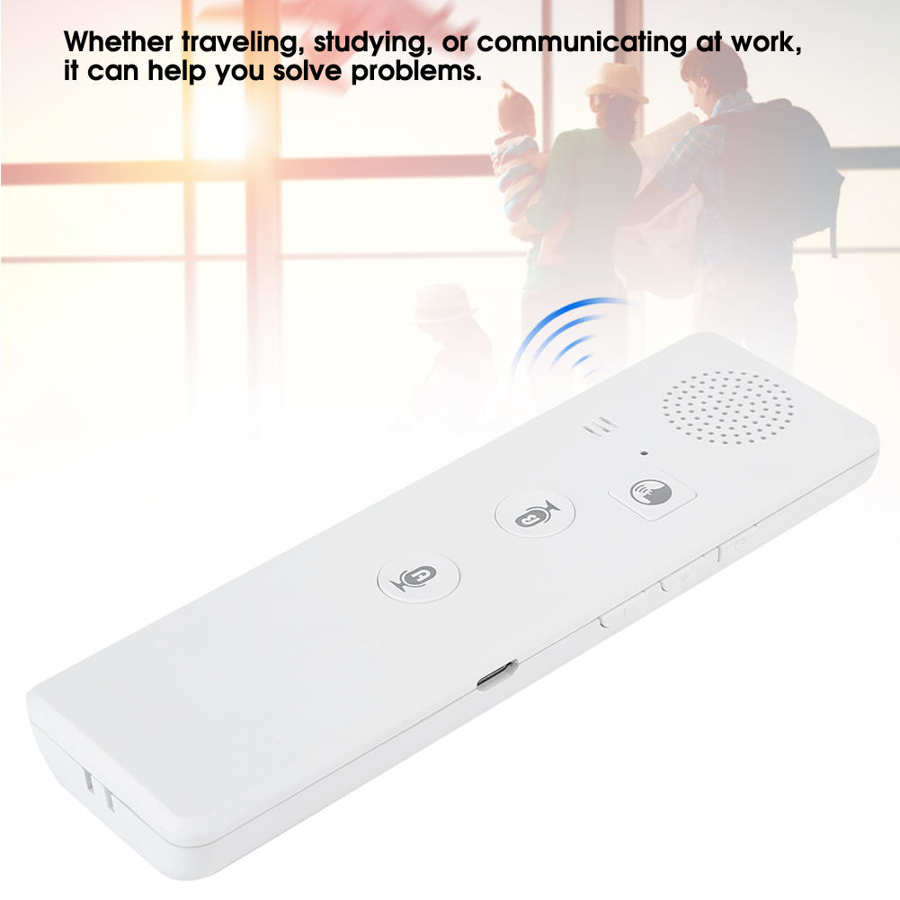 Draagbare mini draadloze slimme stemvertaler, meertalige realtime bluetooth-vertaler voor reizen en zaken