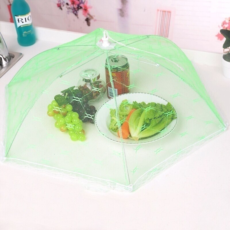 1Pc Kitchen Gadget Umbrella Food Cover Fly-proof Mosquito Net Cover Lace Dining Table Use Food Cover at Home
