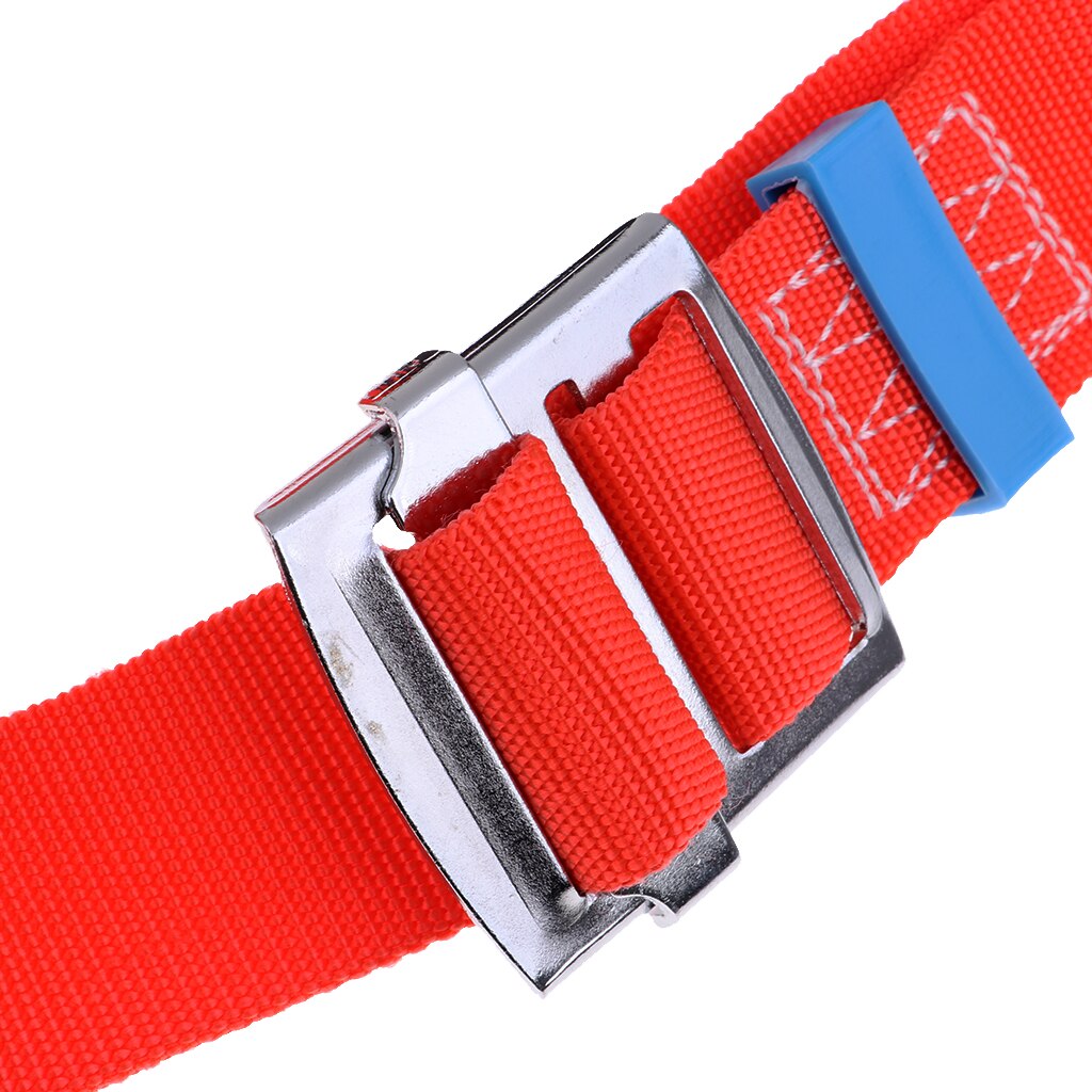 1 Pc Rock Tree Climbing Rappelling Harness Safety Rope Belt with Carabiner, Strong Pull and Good Firmness Climbing Accessories
