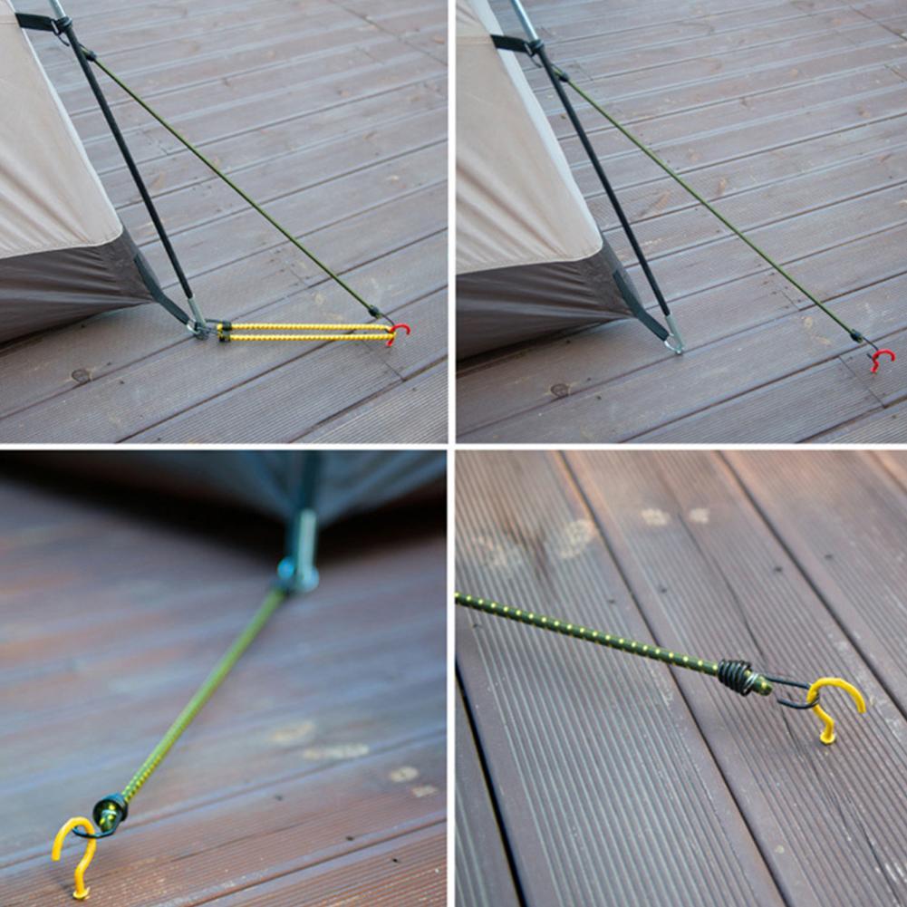 6 -pack bungee sladdar trådar med zink krokar kablar remmar bungee elastiskt rep