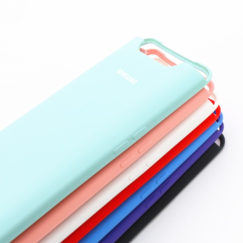 Samsung galaxy A80 A90 cubierta de silicona sedoso suave acabado líquido de silicona funda de carcasa para Galaxy A80 A90