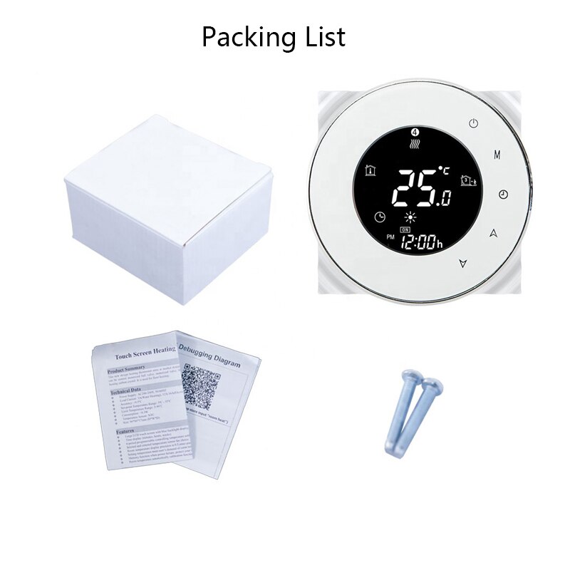 Wifi Smart 3A Water Thermostaat Temperatuur Controller Tuya App Afstandsbediening Voor Water Vloerverwarming Werken Met Google Thuis