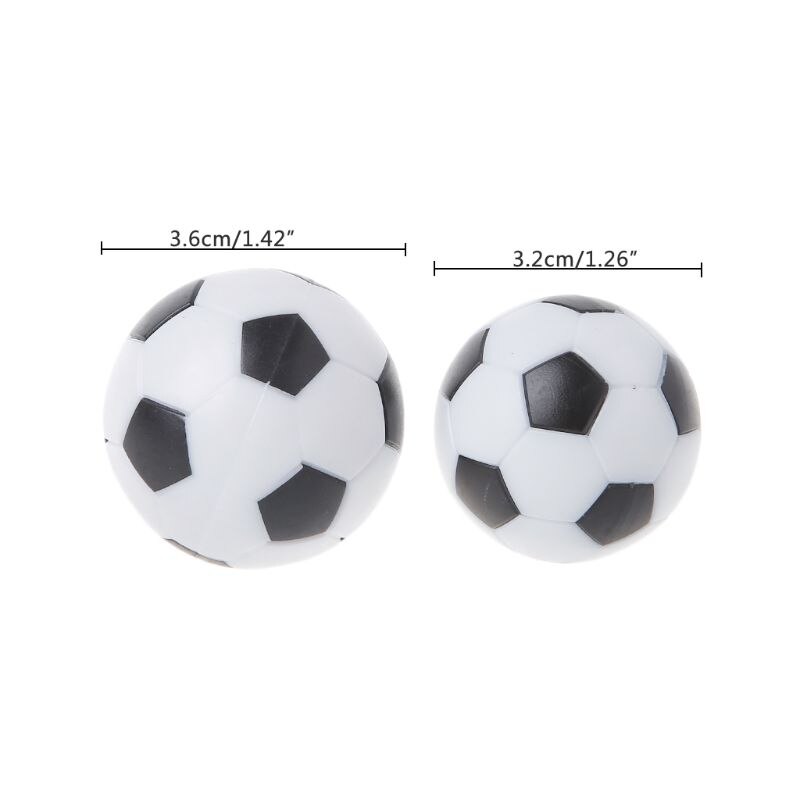 Pelota de fútbol de mesa de resina, juguete educativo de 32mm y 36mm para juegos de interior, 2 uds.
