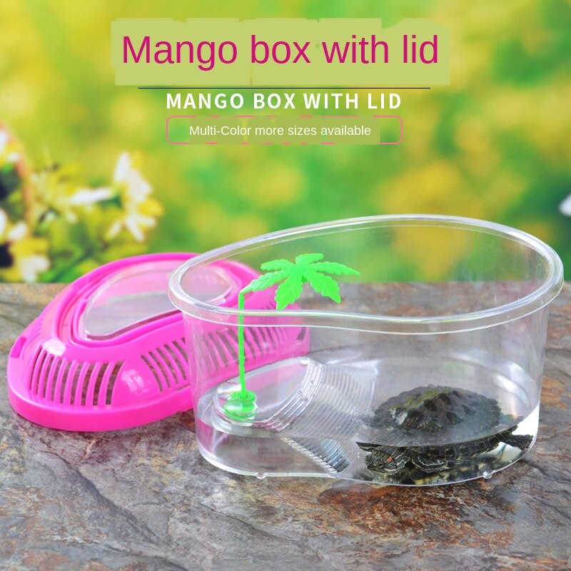 Transparent plastic small fish tank goldfish tank turtle tank pet box turtle box