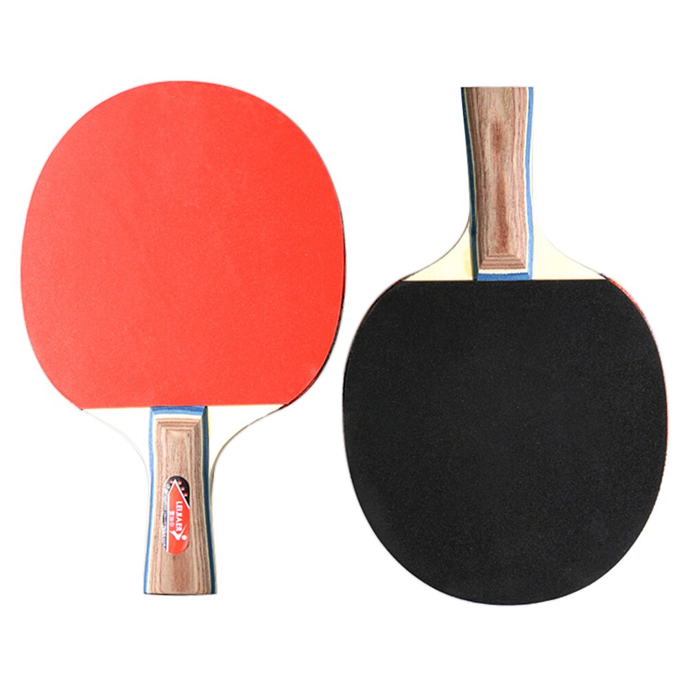 2PCS/lot Table Tennis Racket Ping Pong Rackets Pimples In Long Short Handle Ping Pong Paddle Racket Set With Bag 3 Balls