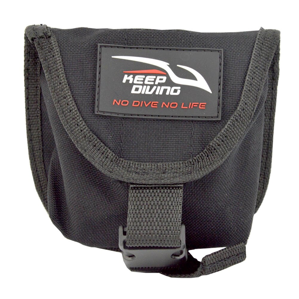 HALTEN TAUCHEN 2KG/4,5 £ Gewicht Tauchen Tauchen Taucher Gewicht Gürtel Tasche Tasche für Blei Block Ersatz Beutel Träger: 1 Stck Schwarz