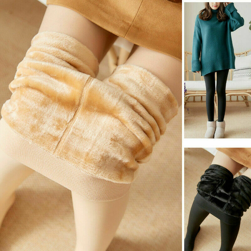 Trend Women Winter Spring Warm Cashmere Tights Wool Pantyhose Seamless Casual Leisure Wear Thick Simple Tights