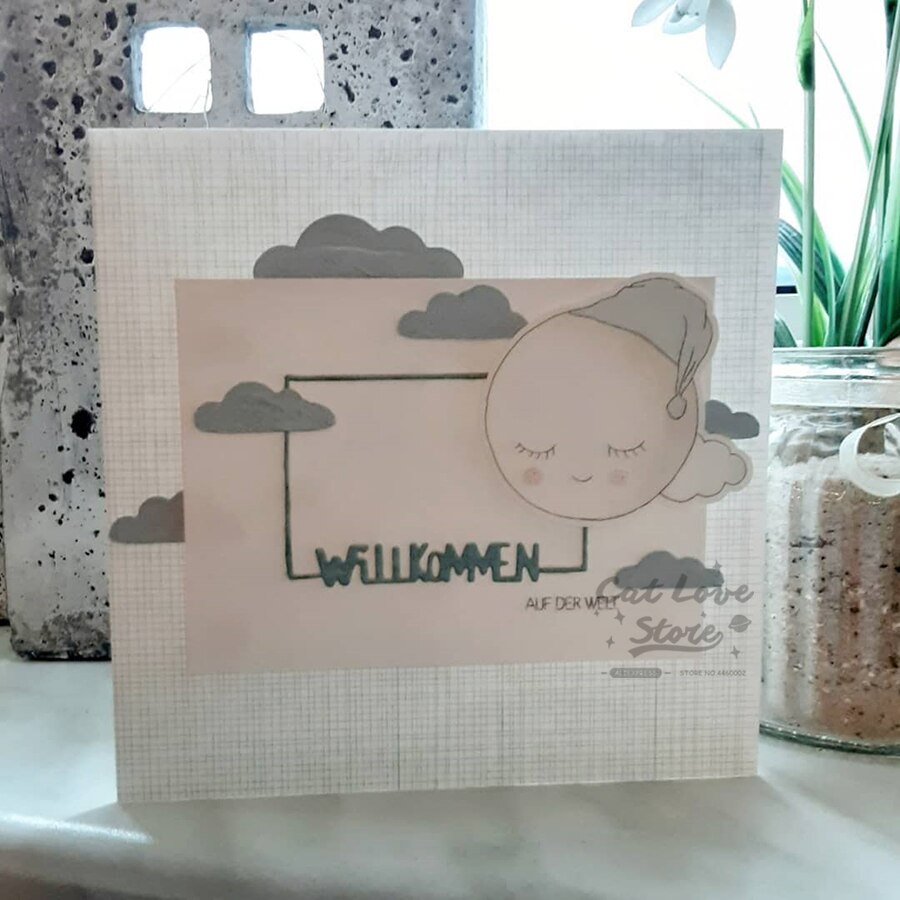 Babyramme metal skærematricer scrapbog stencil udstansning kort fremstilling diy dekorative håndværk prægeforme til