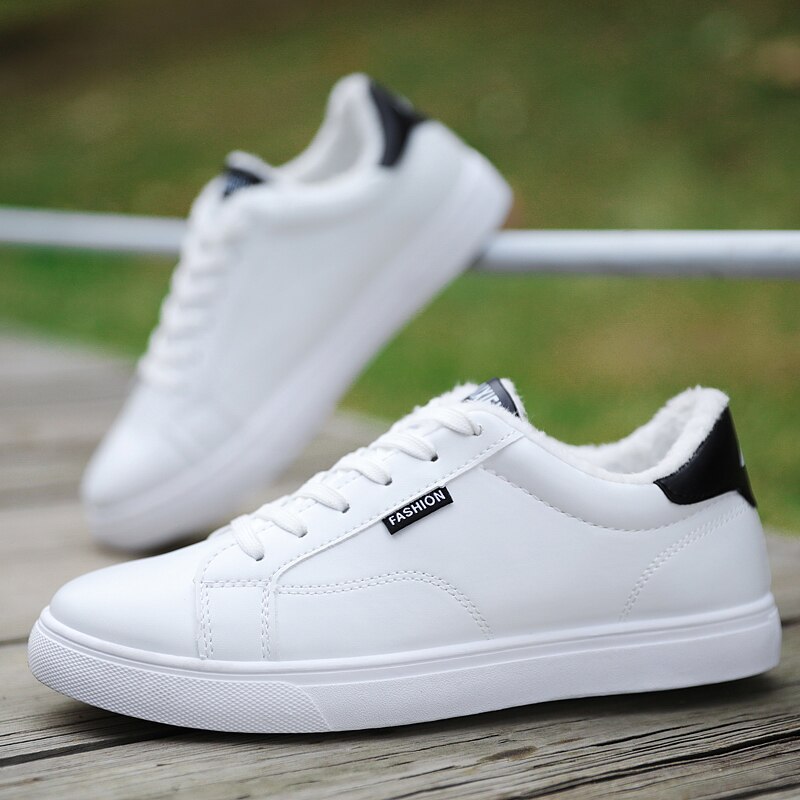 Heren casual schoenen winter herenschoenen zwarte schoenen voor heren houd warm canvas schoenen heren leren casual schoenen 43