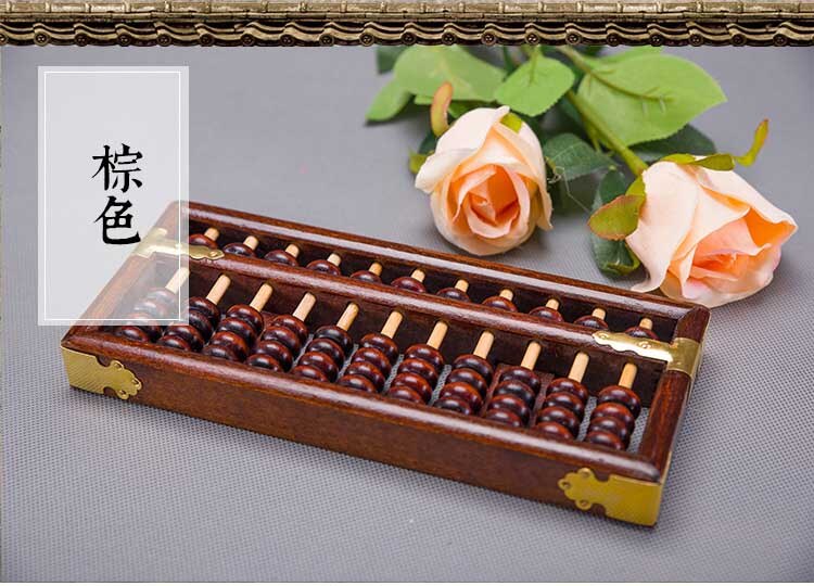 11 kolonne gammel træ abacus kinesisk soroban matematisk skole uddannelsesværktøj matematisk lommeregner  xy01: Kaffe