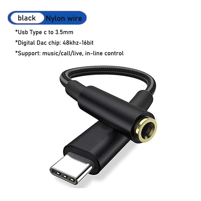 Adapter USB typu C 3,5 mm Aux Złącze słuchawkowe USB do Oppo Reno 12 F27/K12 Find X7 Realme 13 Pro/Pro+ GT 6/6T P2 Pro: YELLOW