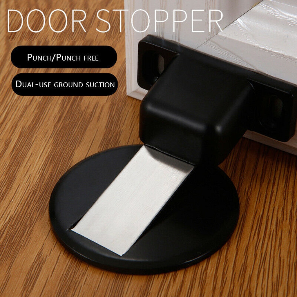 Krachtige Magnetische Deur Stopper Zuig Deur Stopt Onzichtbare Anti-Collision Punch Rvs Magnetische Deuren Zuig