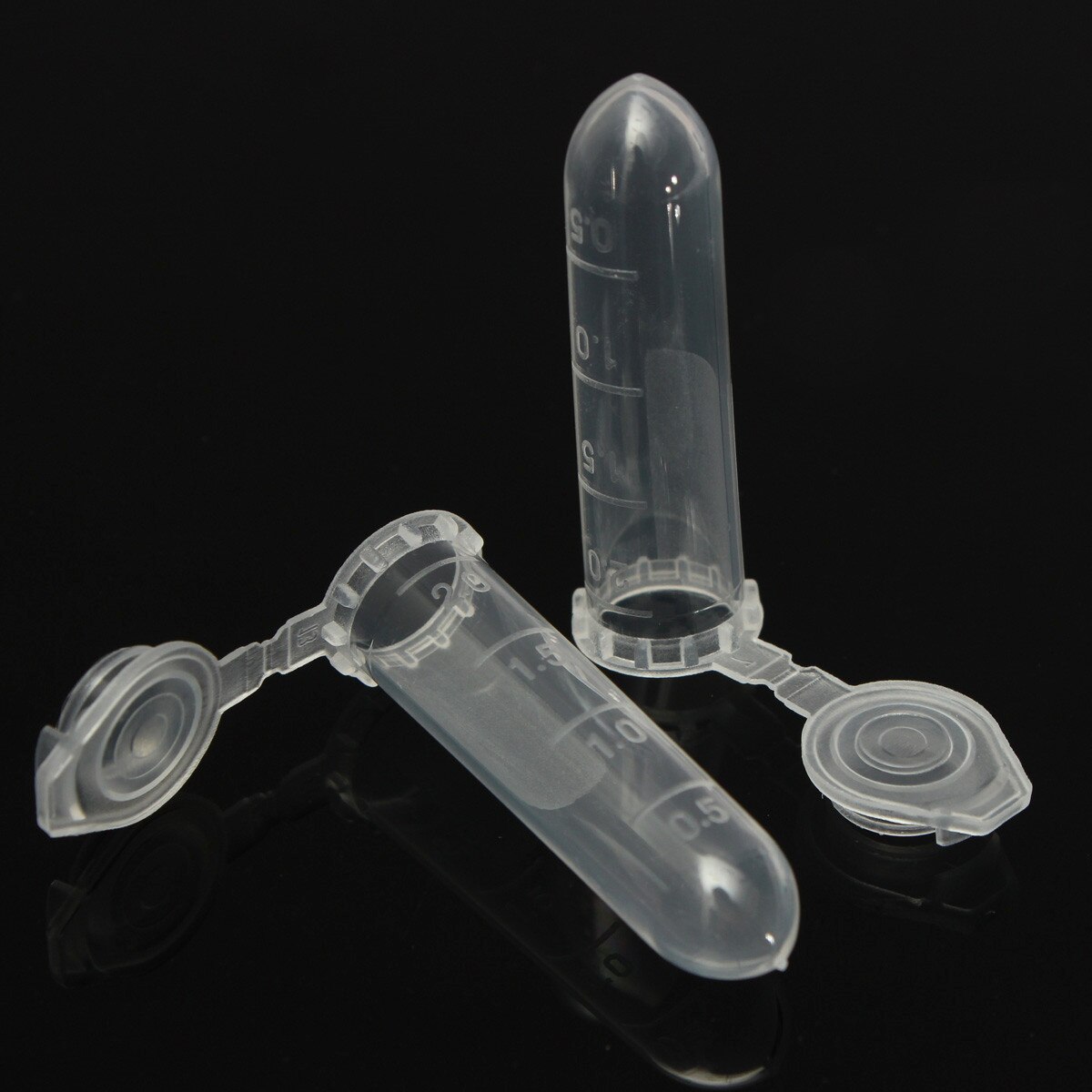 Recipiente para viales de plástico transparente, 2ML, tapón a presión, tubo de Micro centrífuga, tubo de prueba, Vial para muestras de laboratorio, suministros de muestras