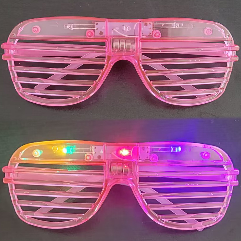 10/20/30/50 Pcs Glow in the Dark Led Glasses Light Up Sunglasses Party Favors Glow Glasses Adults Party Supplies: L / Olive