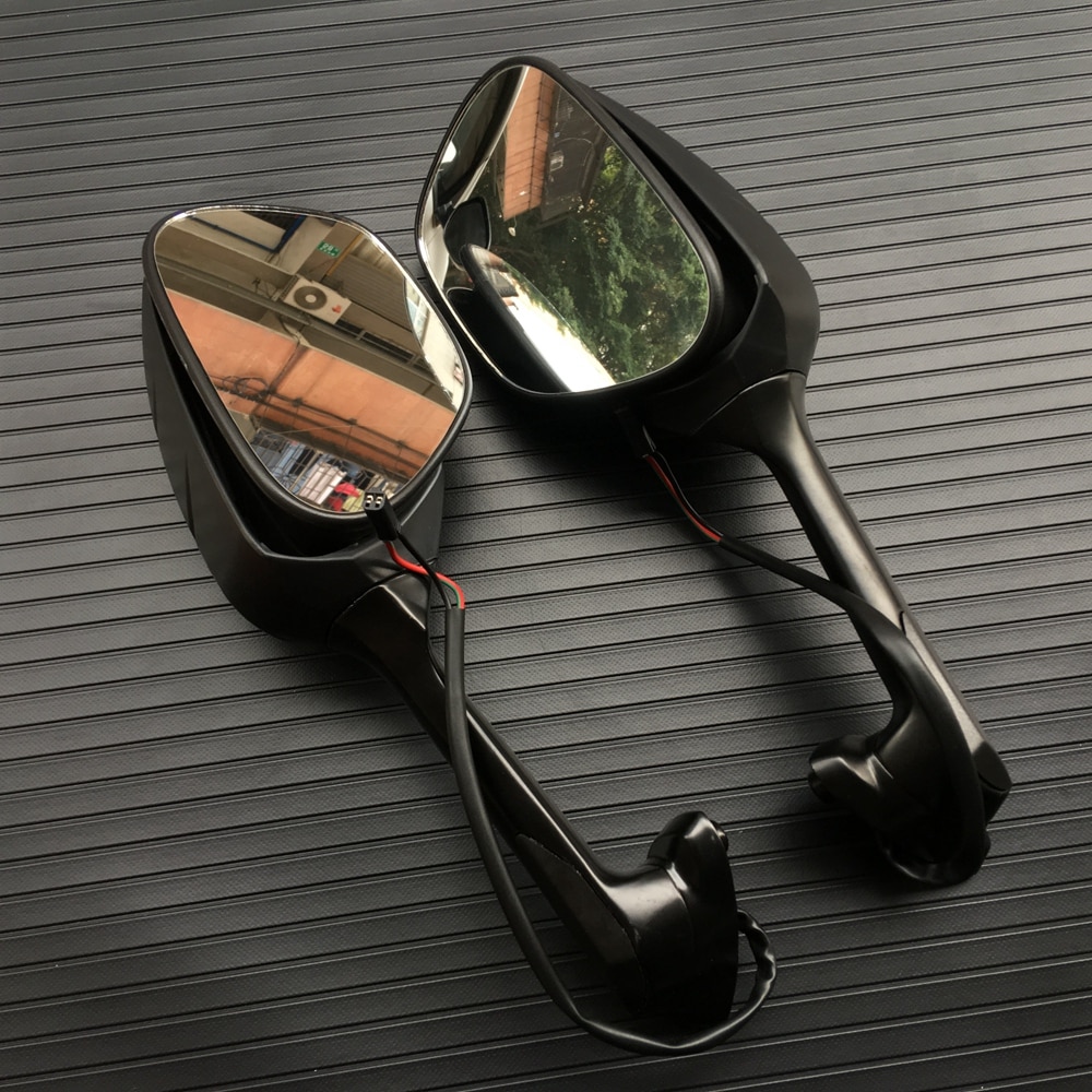 Zwart Spiegels Rook Richtingaanwijzers Voor Suzuki Gsxr 600 750 1000 GSXR1000 -Up