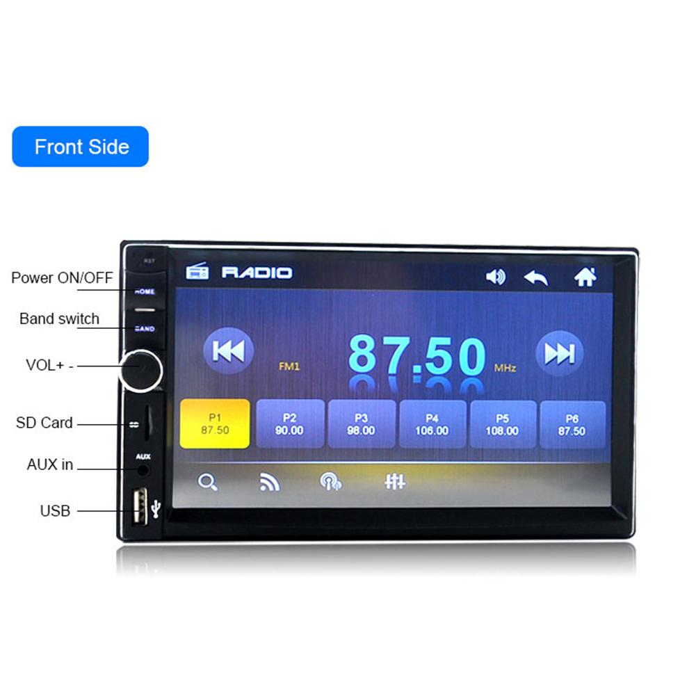 Kuulee 18cm 7018B Double 2 Din Car Video Player Touch Screen Multimedia player MP5 Player USB FM Bluetooth Car MP5 Player