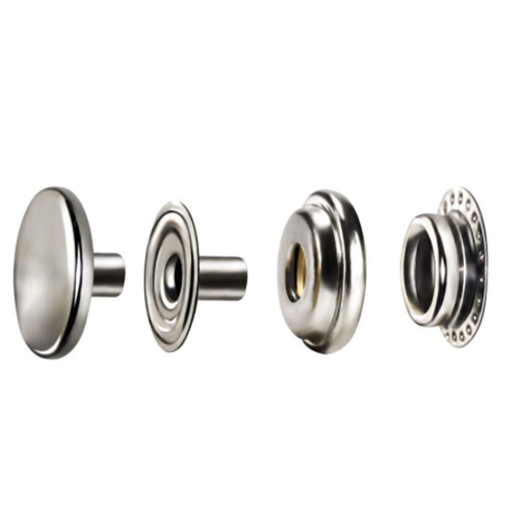 100pcs Stainless Steel Snap Fastener Press Stud Cap Button Marine Boat Canvas Set Marine Hardware Accessories