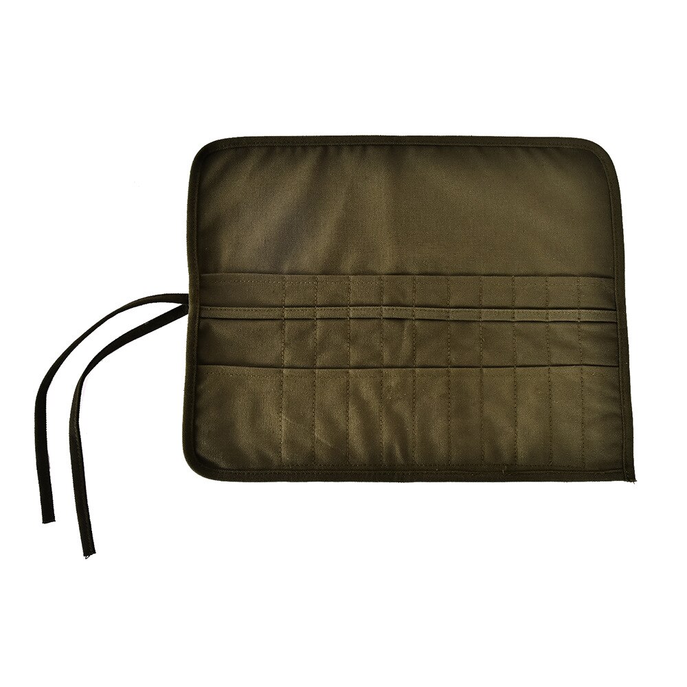 20 Slots Pencil Case Roll Pencilcase School for Girl Boy Pen Bag Canvas Penal Crayon Pouch Stationery Kit Cartridge Pencilfolder