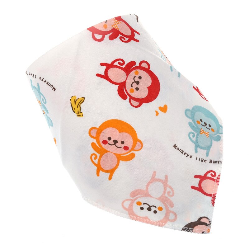 1 stuk gekleurde slabbetjes, katoenen babyvoedingschort, baby-boerendoeken, cartoon speekselhanddoek, baby-eetaccessoire, zachte babyspullen: Donkergrijs