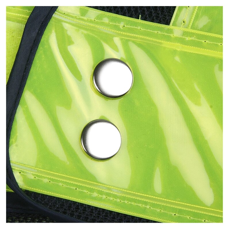 Chaleco de Seguridad 16 LEDs Chaleco de tráfico exterior ropa de advertencia de seguridad nocturna (sin baterías)