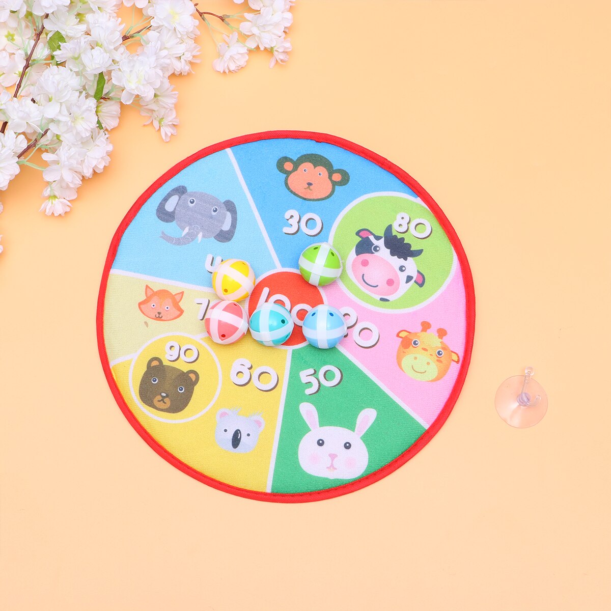 1 Set of Shooting Sticky Target Toy Throwing Toys Educational Plaything Cloth Art Toy for Outdoor