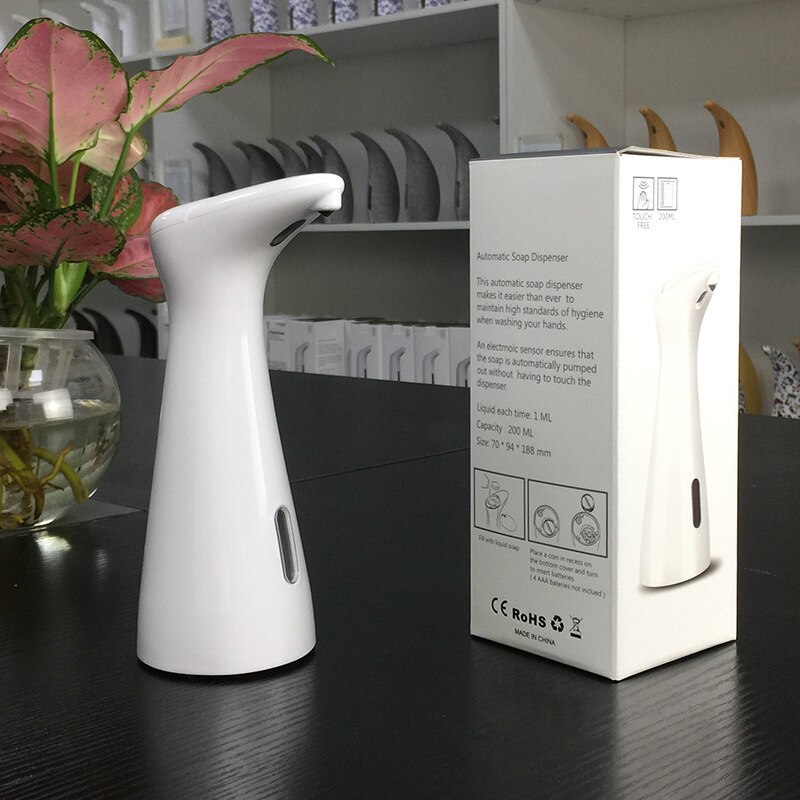 Distributeur automatique de désinfectant pour les mains, Gel à capteur sans contact, distributeur de mousse de savon liquide pour salle de bains et cuisine: 200ml
