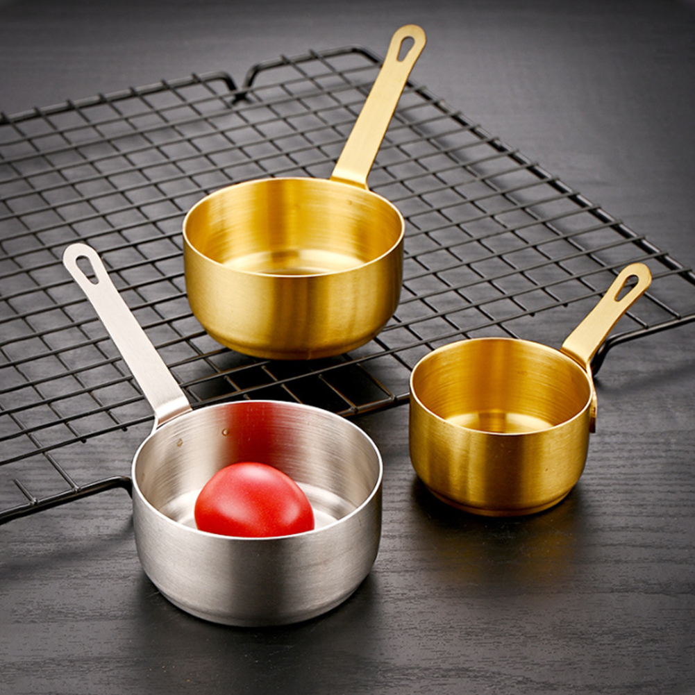Roestvrijstalen melkpot Steelpan Anti-aanbak kleine pan Minipotten met handvat voor het opwarmen van melkkokken Papnoedels
