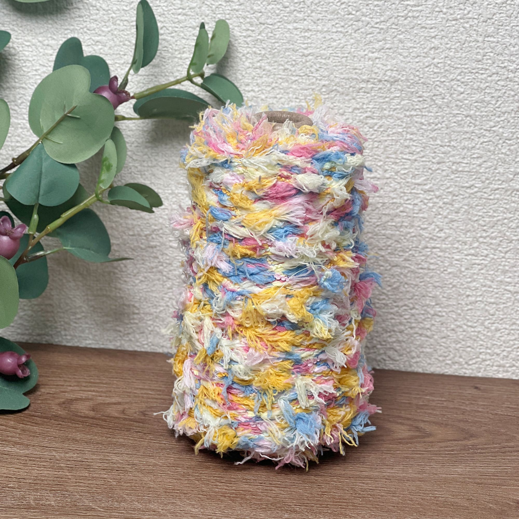 250 g ausgewähltes Garn, gehäkeltes Popcorn-Feder-Bohnenfaden, weicher und bequemer Pullover, Schal, Mantel, Tasche, gemischter Faden, handgewebter Faden: Brown