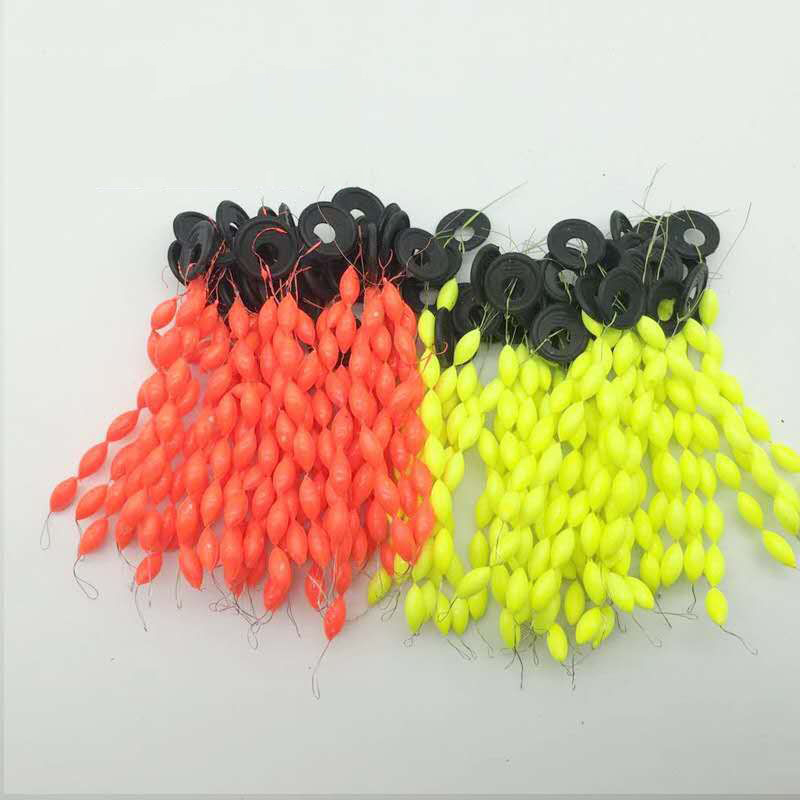 Sedal de pesca Oval Space Bean 6 en 1, cuerda Tipo XS S M L, tope de flotador, accesorios de aparejos, 60 piezas, 10 paquetes
