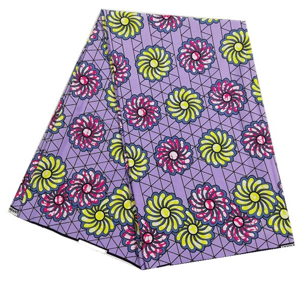 White Stripes Soft African Print Fabric Ankara Wax 100% Cotton Nigeria Style NN0809-47: As picture 12