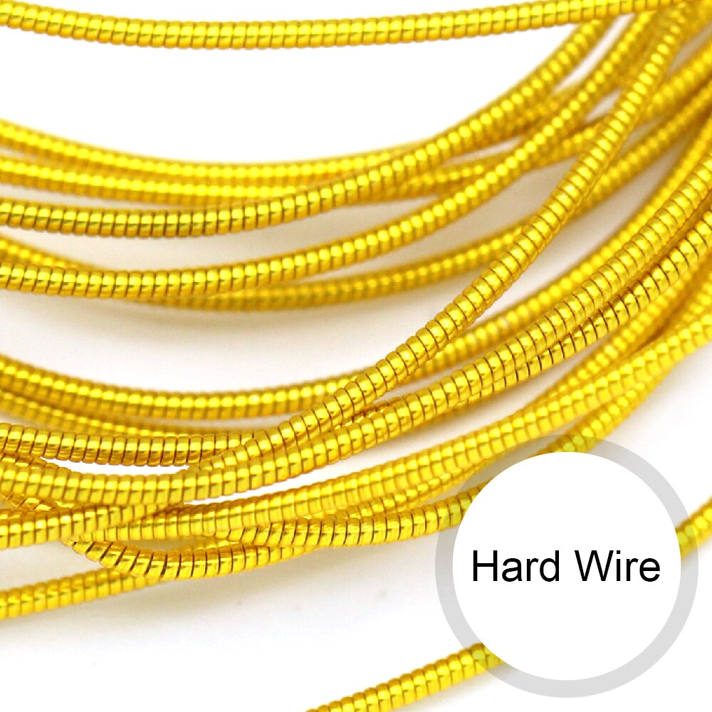 10g French Bullion Hard Wire 1MM Embroidery Thread Gimp Sewing Gold Work Copper Wire Handmade Jewelry Making Канитель жесткая
