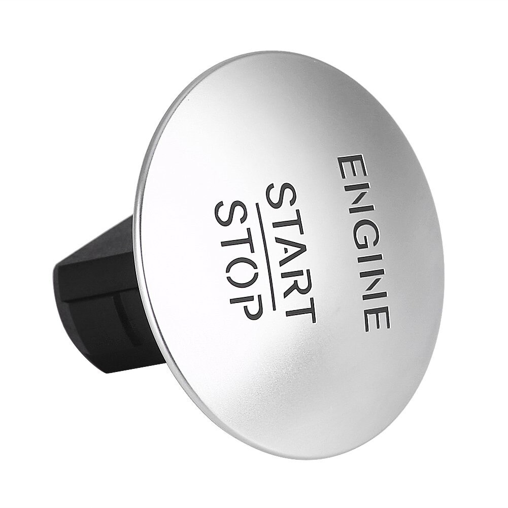 Car Engine Start Push Button Keyless Start Button Ignition Starter Car Engine Start Button Auto Accessories For Mercedes Ben: Silver
