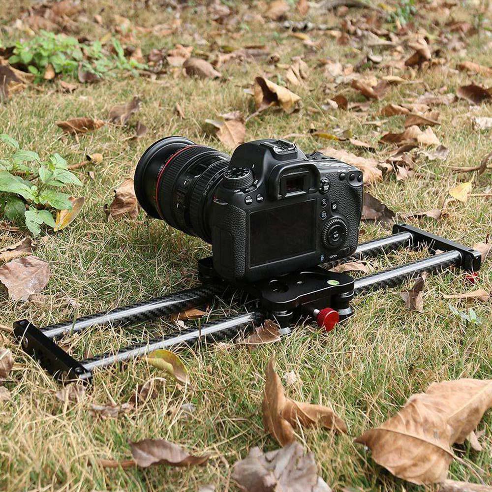 Dolly Track Slider Video Stabilizer Rail voor Camera DSLR Video Fotografie 40CM Camera Slider Verstelbare Carbon Fiber Camera r25