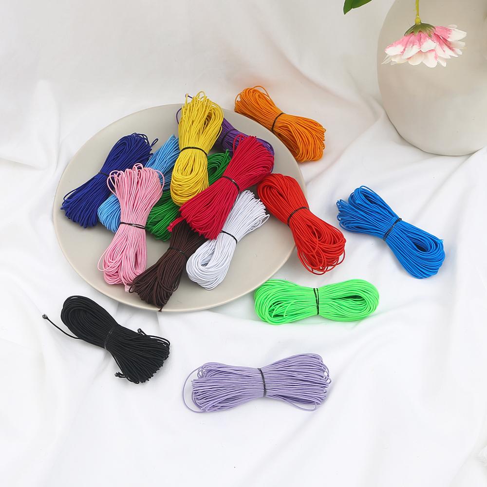 25m/ zakjes 1mm rubberen elastische band rekkoord kralen touw riem touw kralen draad diy naaien kledingstuk riem knutselen armband