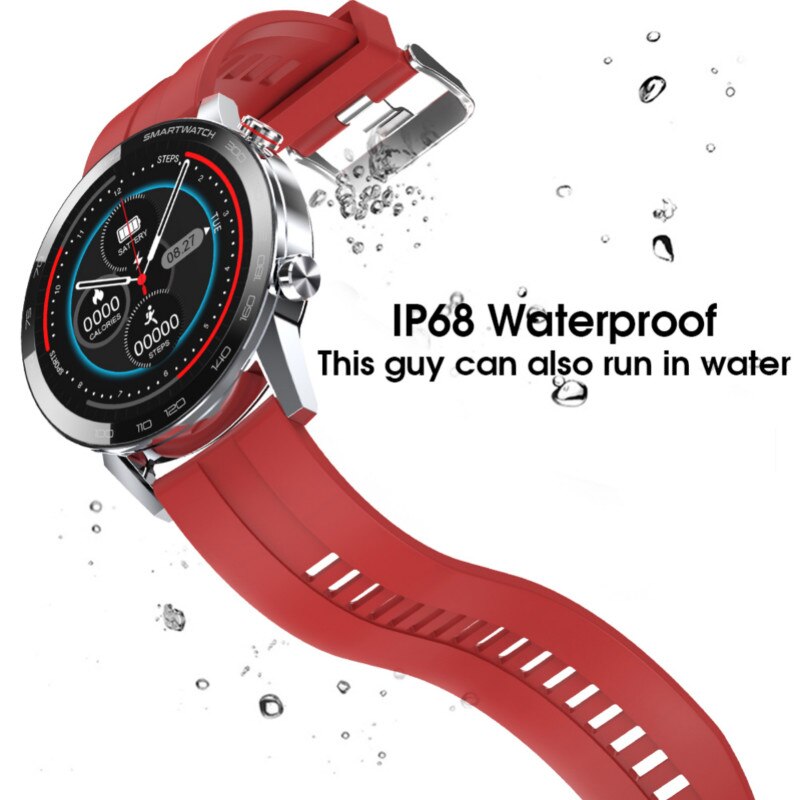 Nuovo Microwear L16 Astuto Della Vigilanza Degli Uomini di IP68 Impermeabile SmartWatch 360*360 ECG Pressione Sanguigna Frequenza Cardiaca di Sport Fitness Smartwatch