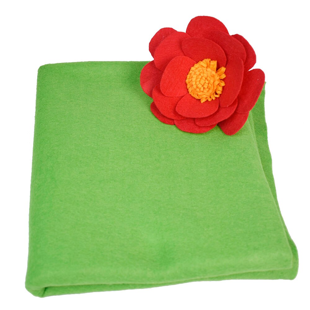 90 x 91cm 1.4mm tykkelse grøn blødt filt stof non-woven nåle vilt håndlavede manualidades diy feutrine filt blomster: Xh70 grønne