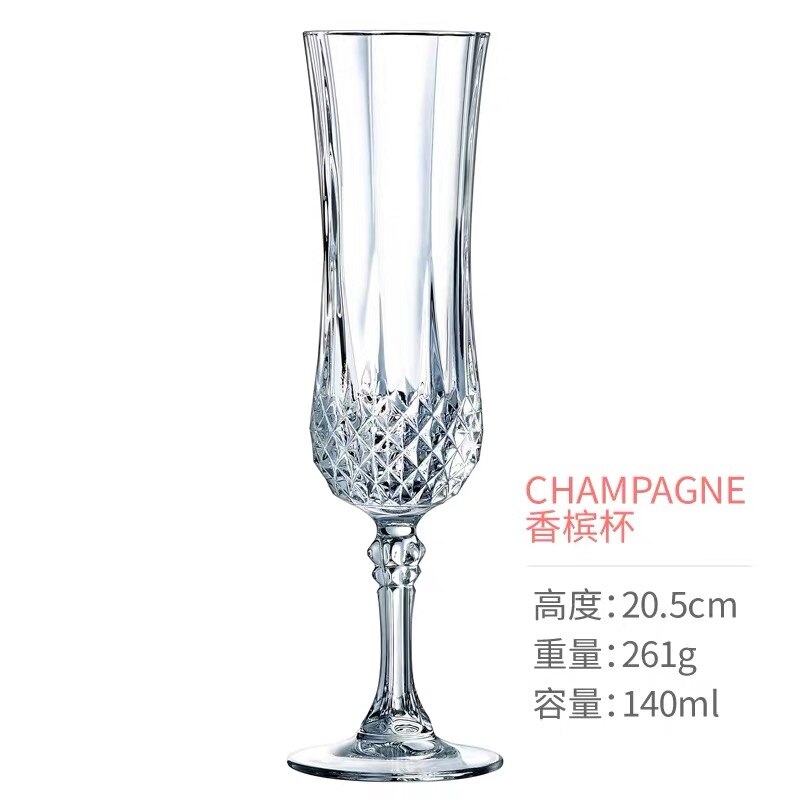 Copa de vino de cristal de estilo nórdico, hechas a mano con relieve Retro copas de champán, Copas de Brandy, vasos para whisky, Bar y: M02 Champagne