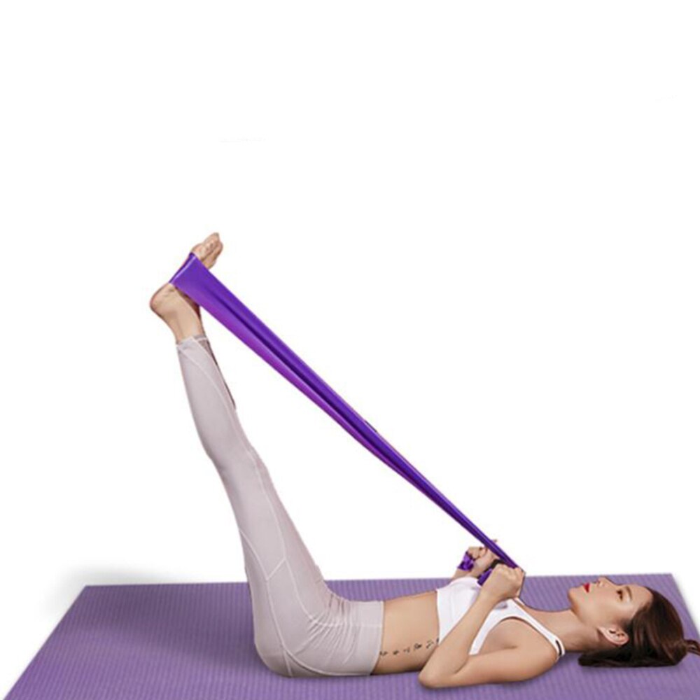 Milieuvriendelijke, geurloze latex yogastrip, stretchband, fitnessband voor training en oefeningen (willekeurige kleur)