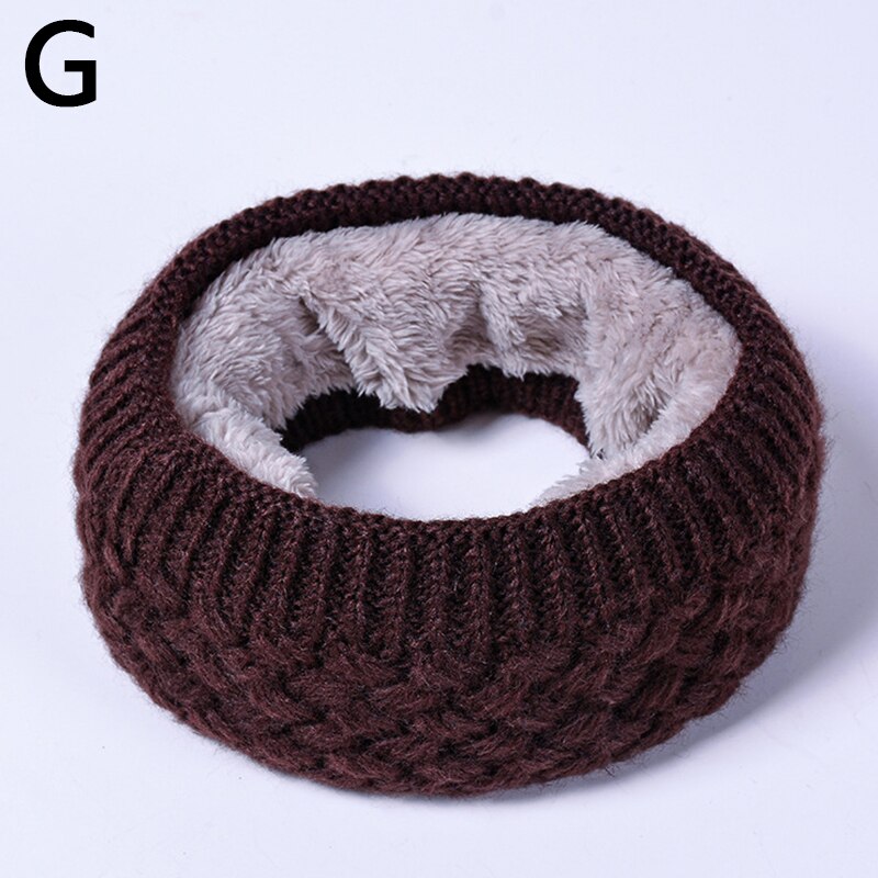 Sjaal Winter Vrouwen Mannen Solid Breien Kraag Dikke Warme Velveted Ringen Sjaals Allmatch Uitlaat: G