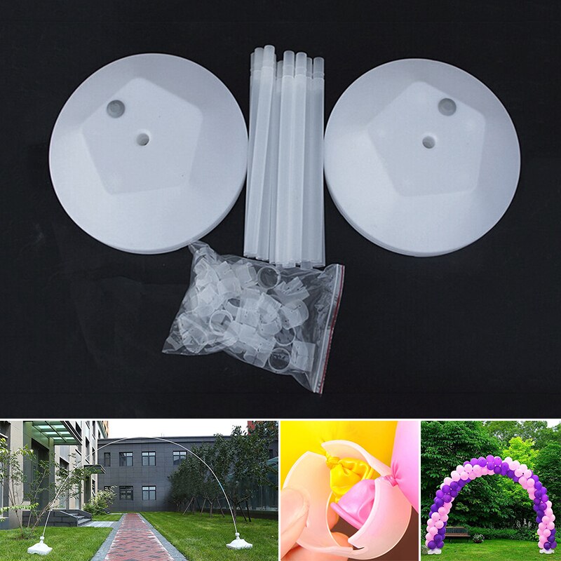 1 Set Ballon Boog Kolom Base Rechtop Pole Display Stand 6M Opvouwbare Ballon Boog Base Road Gids Party Bruiloft decoratie