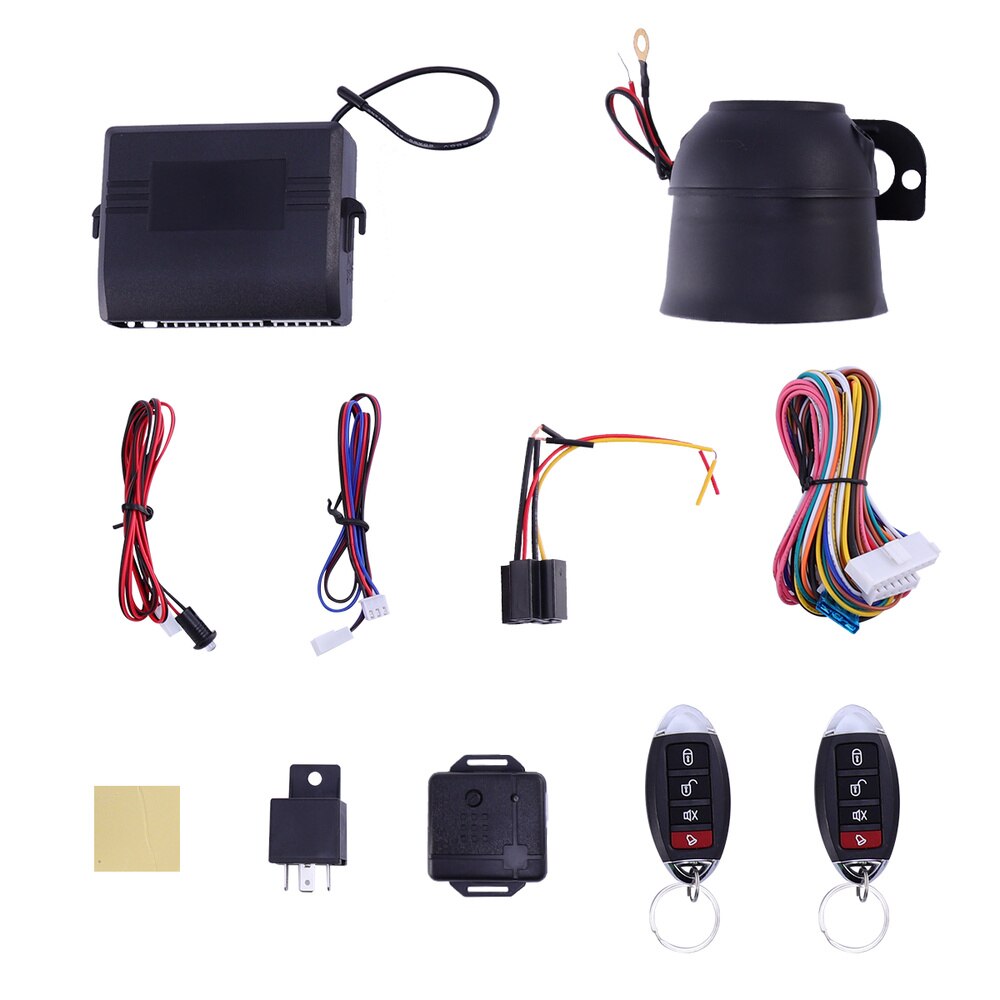 One-way Car Alarm System Set Anti Theft Remote Control Security System for Car Vehicle