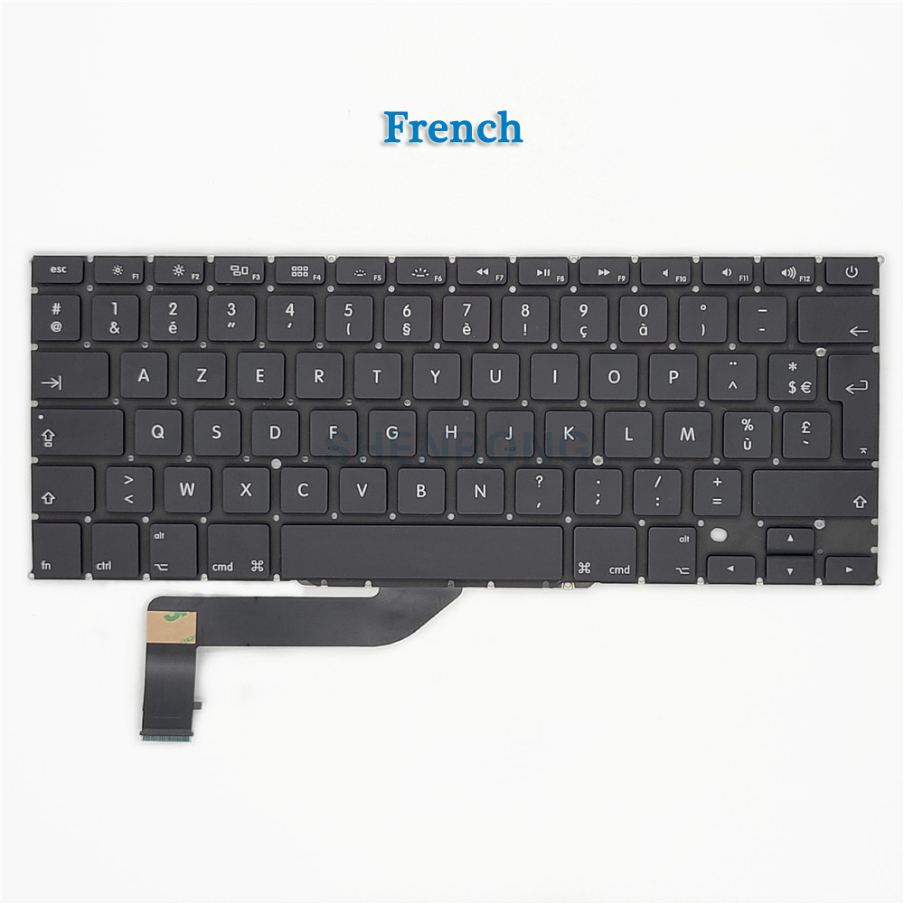 A1398 toetsenbord voor Macbook Pro Retina 15.4 inch laptop MC975 MC976 ME664 ME665 ME293 ME294 toetsenborden Gloednieuwe