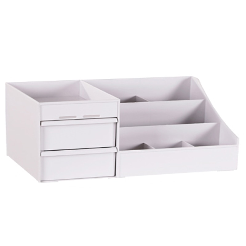 Stor kapacitet kosmetisk opbevaringsboks makeup skuffe arrangør smykker neglelak makeup container desktop diverse opbevaringsboks