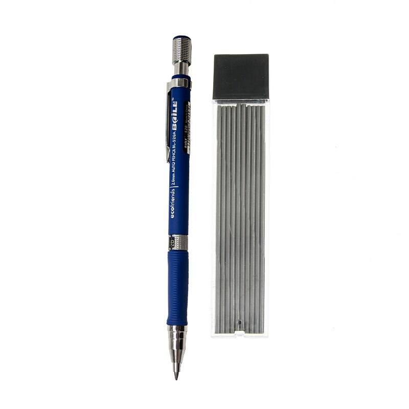 Lápiz mecánico 2,0mm 2B dibujo escribiendo lápiz de actividades con 20 Pcs recarga de la escuela, la Oficina papelería: A