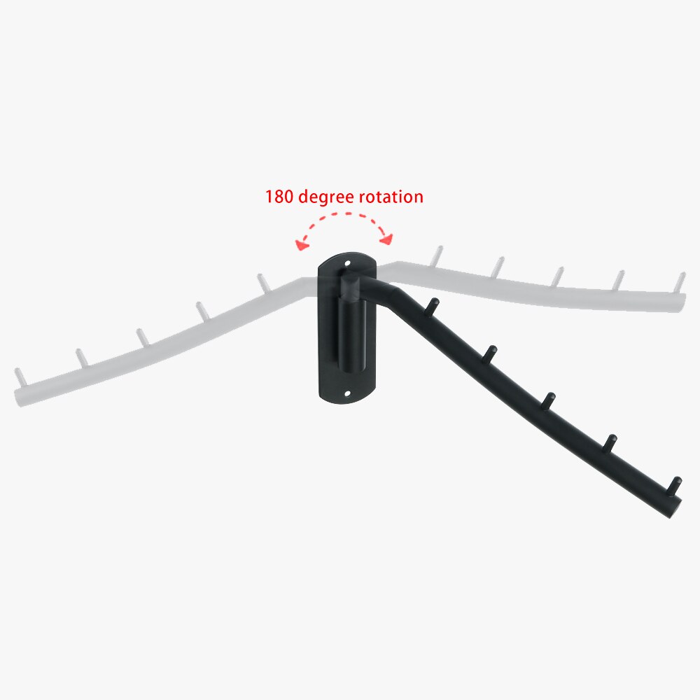 Clothes Rack Coat Hangers Wall Mounted Hanger Stainless Steel Indoor Space Saving Clothes Hangers for clothes Bathroom Swing Arm