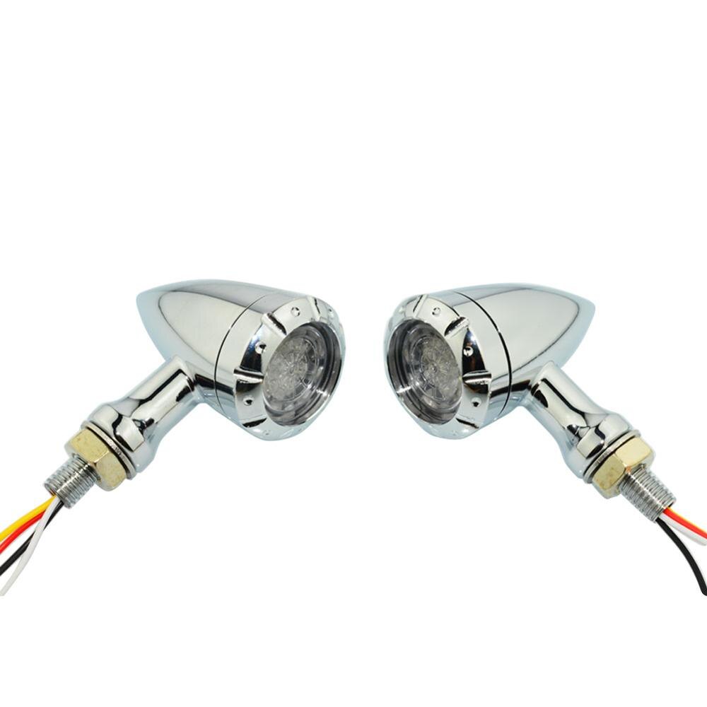 Phare Avant Led Chrome 70mm – Vélo Cruiser, Chopper, Rétro – Light Bike Américain (Neuf)